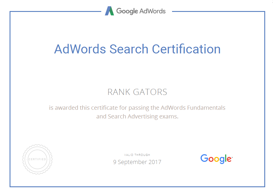 AdWords Search Advertising